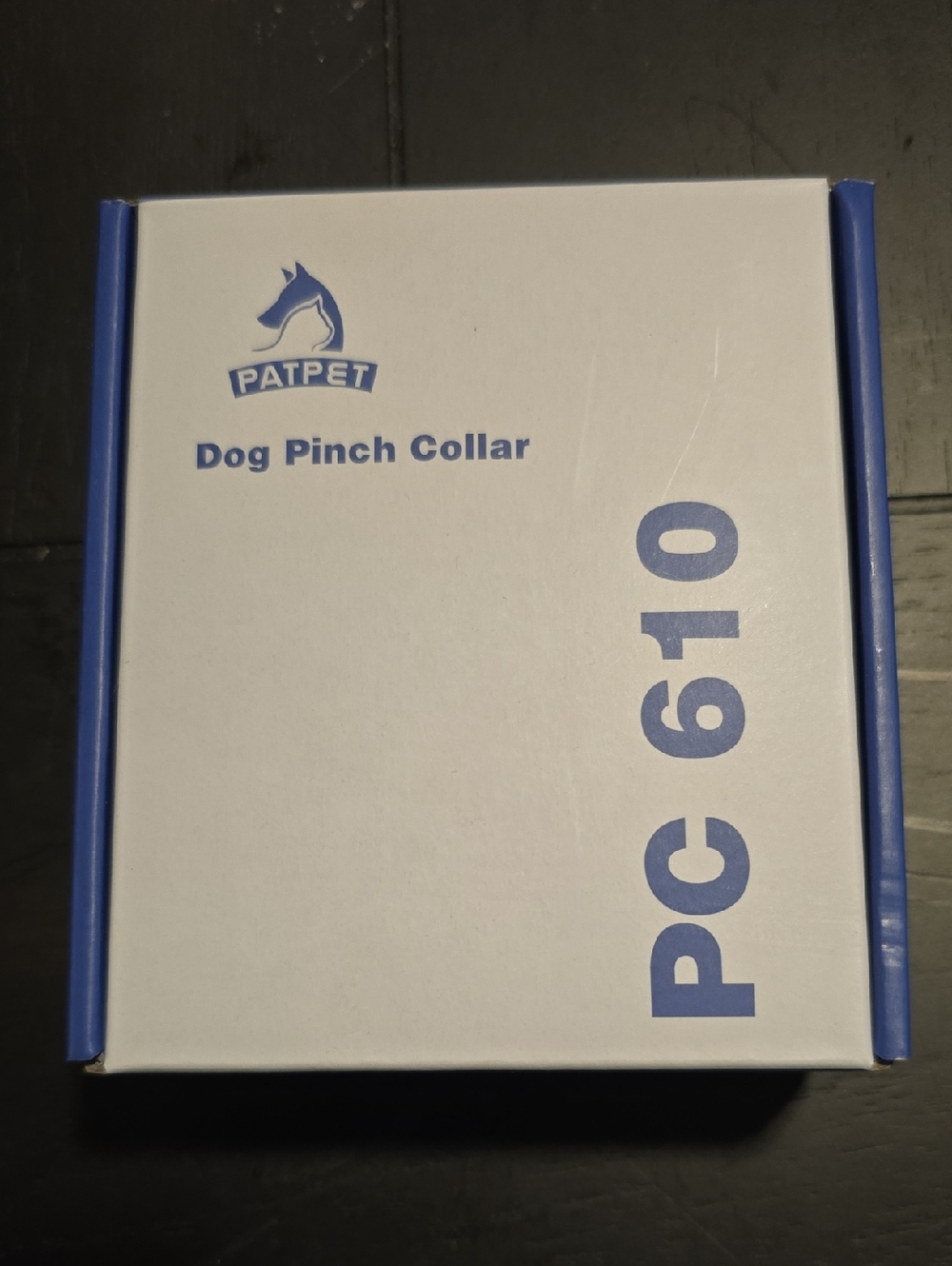 NIB PC610 Dog Pinch Collar - White & Blue